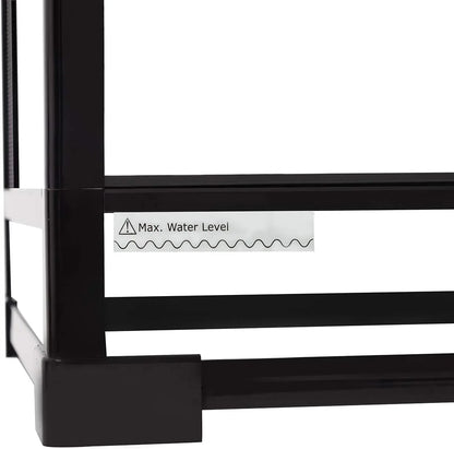 50 Gallon Reptile Glass Terrarium Tank Double Hinge Door with Screen Ventilation Large Reptile Terrarium 36" x 18" x 18"(Knock-Down)