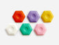 Hexagonal Pencil Eraser Set (6 Colors)