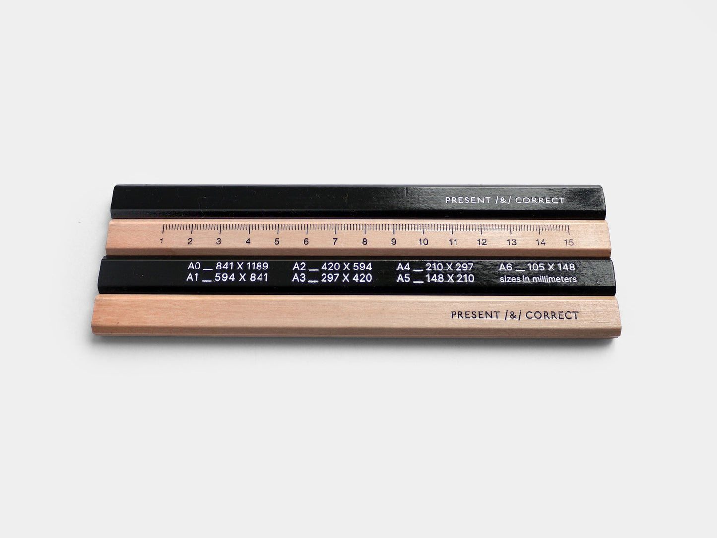 Ruler and Carpenter's Pencil Set