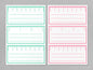 Ruler Scale Printed Labels — Pack of 12 (2 Colors)